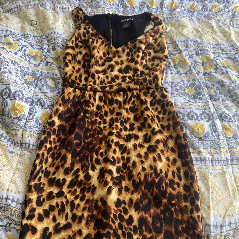 Cheetah print dress